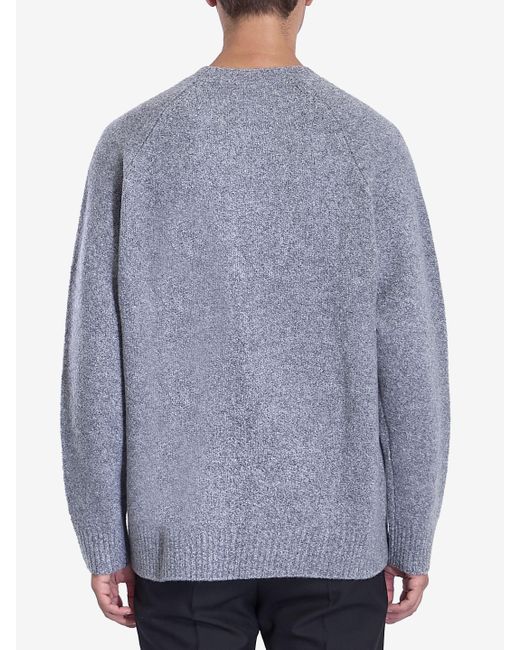 Lisa Yang Blue Relaxed Cashmere Blend Crewneck Sweater for men