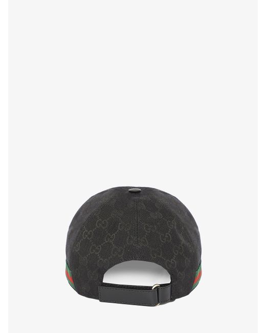 Cappello Da Baseball Con Web di Gucci in Black da Uomo
