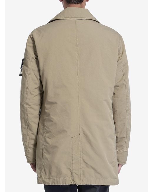 Stone Island David Tc Trench in Natural for Men | Lyst