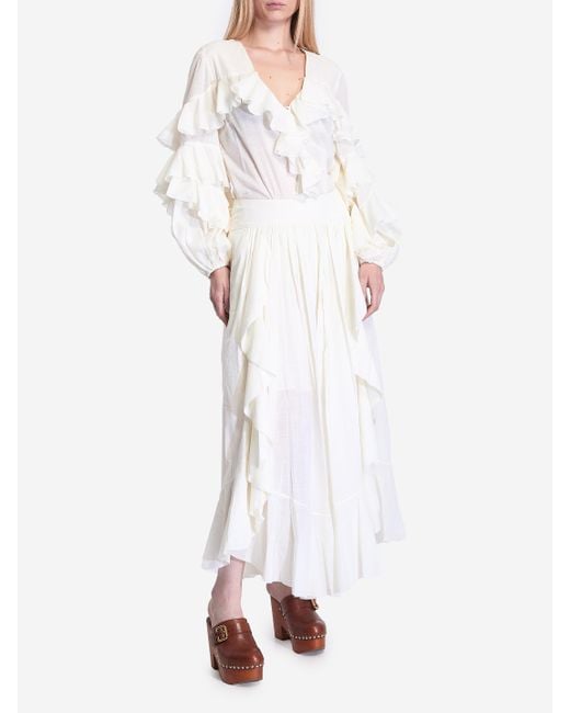 【送料&関税込】Zimmermann Acacia Ruffle Maxi Skirt Acacia Ruffle Maxi Skirt Chocolate Floral Online | Zimmermann