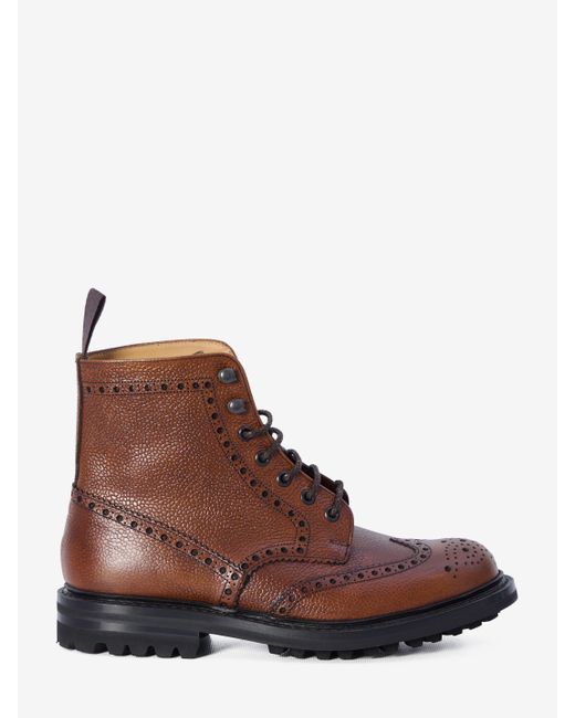 Church's Brown Mc Farlane Lw Lace-Up Boot Brogue for men