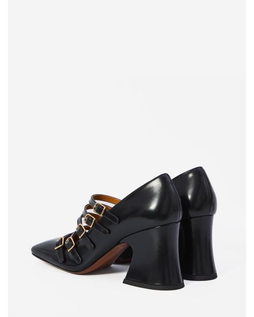 パンプス CHLOE Black Leather Janis Pumps Chloé Janis Pump in Black | Chloé US