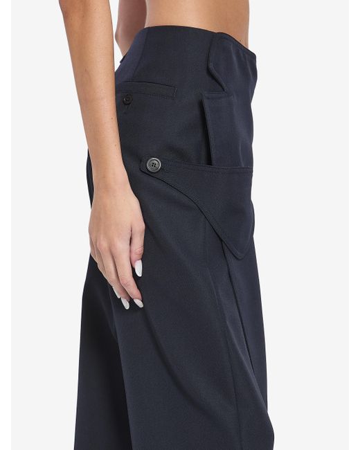 Jean Paul Gaultier Blue Pantaskirt With Trench Details