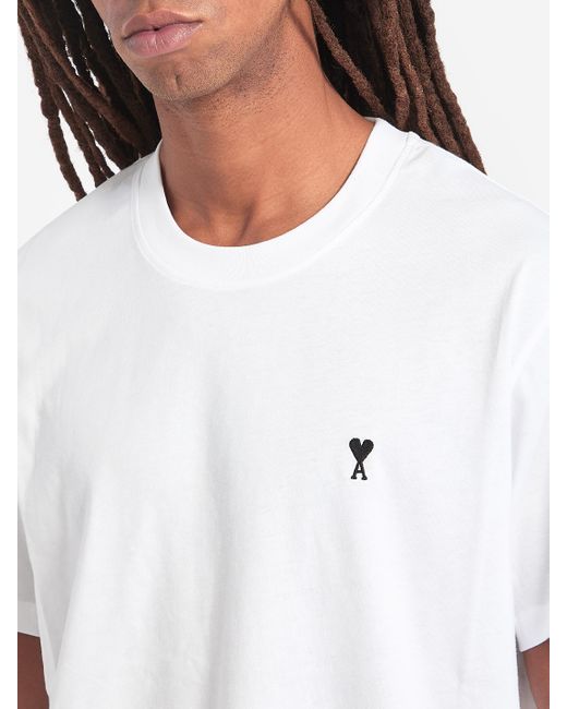 AMI White Ami De Coeur Tshirt for men