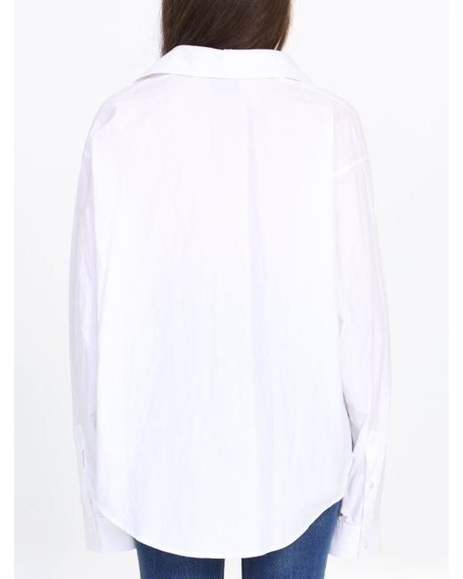 Balenciaga White Crinkled Cotton Shirt