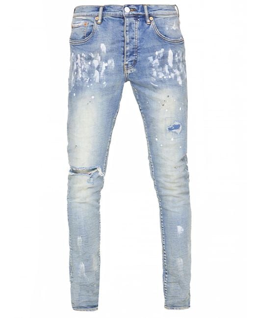 Purple Brand Blue Denim Jeans for men