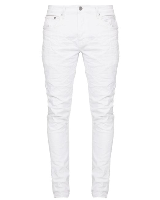 Purple Brand White Denim Jeans for men