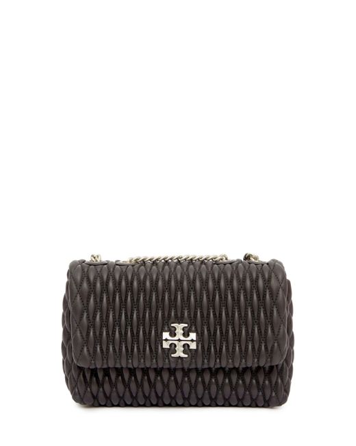 Tory Burch Small Kira Ruched Bag in Black | Lyst