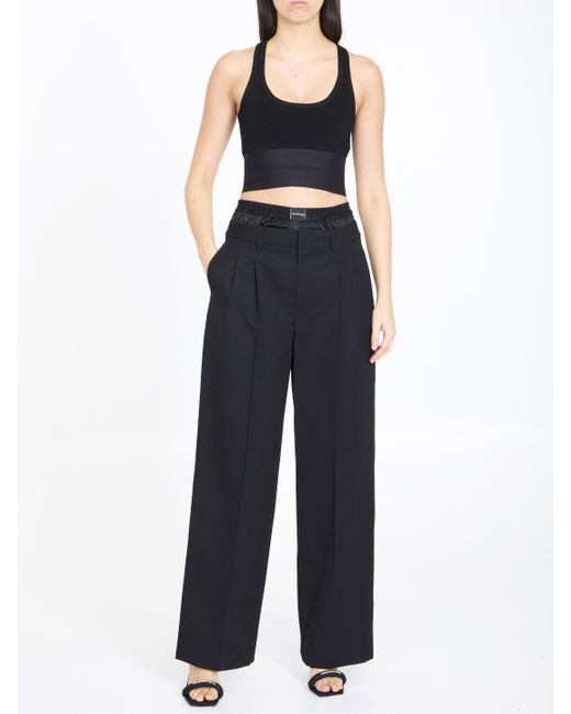 Alexander Wang Black Tailored Pants With Brief