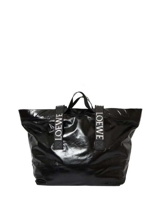 Loewe Black Fold Shopping Bag for men