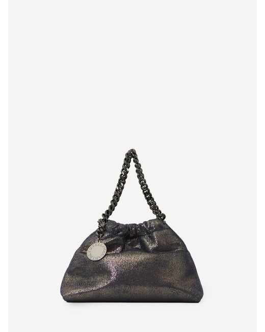 Stella McCartney Black Falabella Mini Drawstring Bag