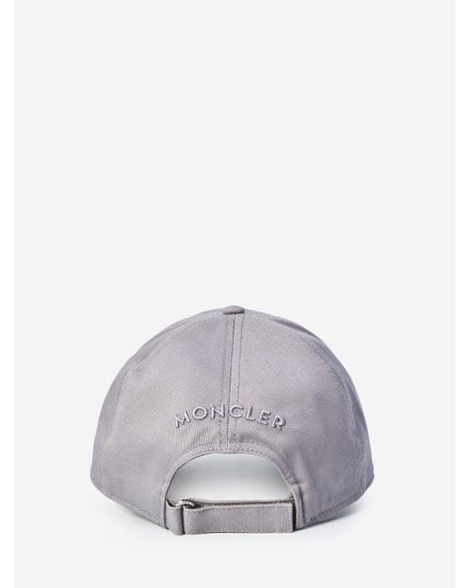 Moncler Gray Baseball Cap for men