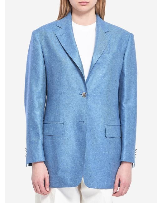 Tagliatore Blue Singlebreasted Jacket