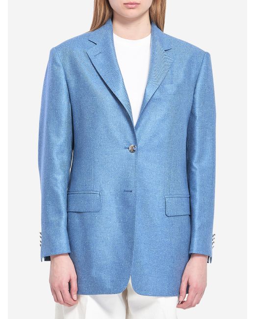 Tagliatore Blue Singlebreasted Jacket