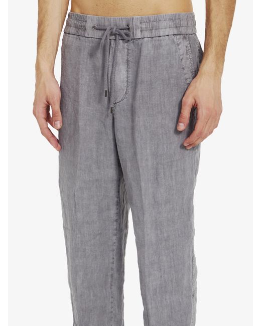 James Perse Gray Linen Pants for men