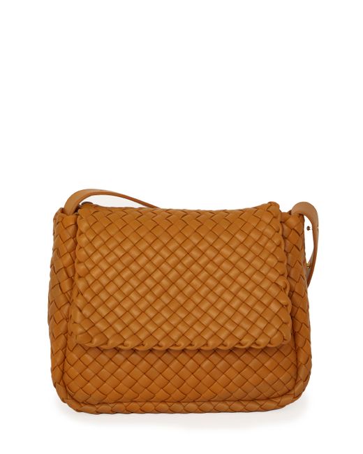 Bottega Veneta Leather Cobble Bag in Camel (Brown) | Lyst UK