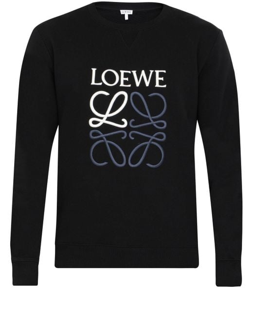 Loewe Black Anagram Sweatshirt for men