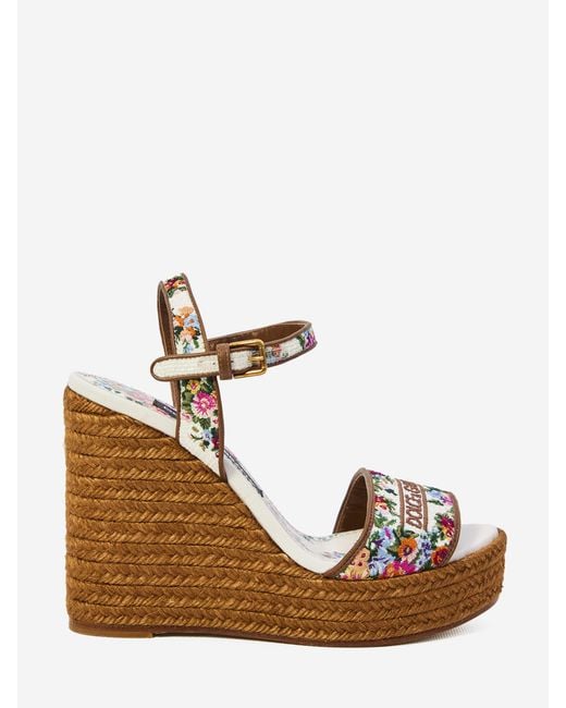 Dolce & Gabbana Brown Platform