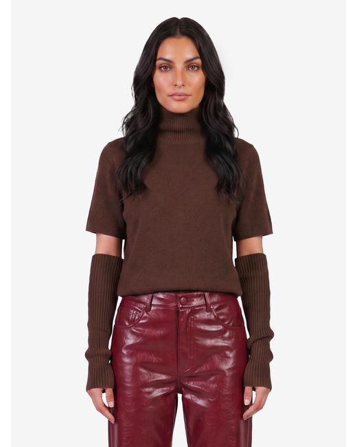 FEDERICA TOSI Red Sleevetop Shirt