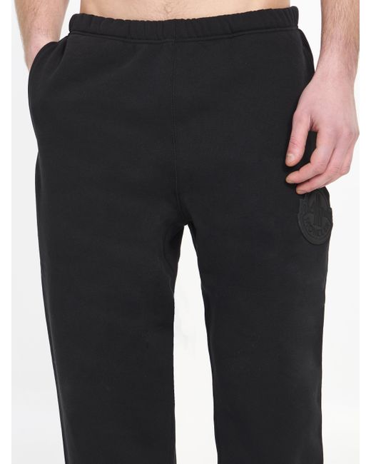 MONCLER X ROC NATION Black Logo Sweatpants for men