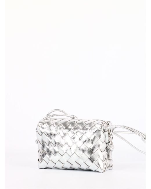 Silver 'Loop Mini' shoulder bag Bottega Veneta - Vitkac HK