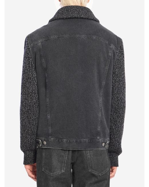 Dolce & Gabbana Gray Denim Jacket for men