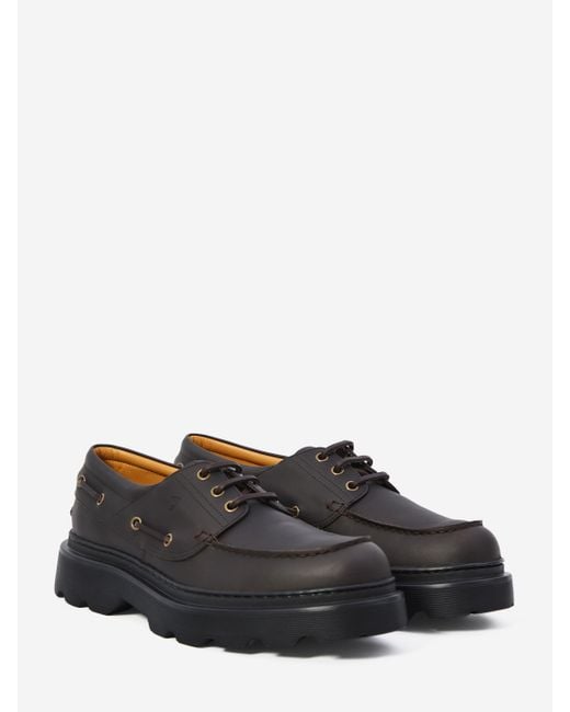 Tod's White Tank Tread Boat Loafer for men