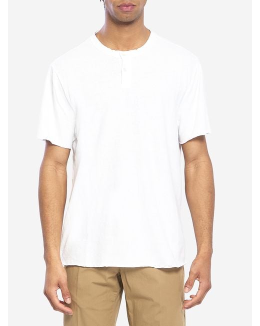 James Perse White Slub Jersey Tshirt for men