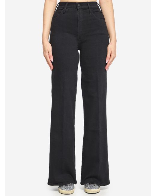 Mother Blue The Hustler Roller Sneak Denim Jeans