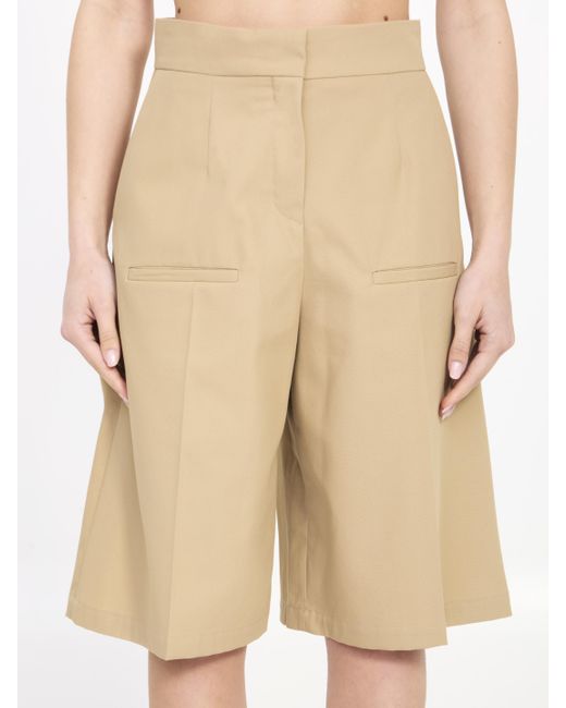 Loewe Natural Cotton Tailored Shorts