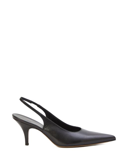 The Row Black Sling Point Pumps