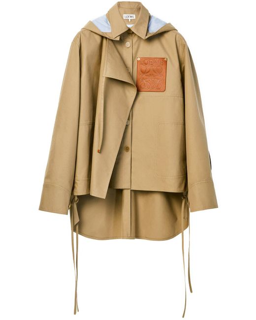 Loewe Natural Military Hooded Parka In Cotton