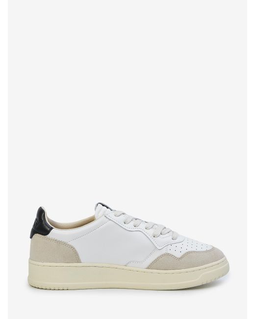 Autry White Medalist Low Sneakers for men