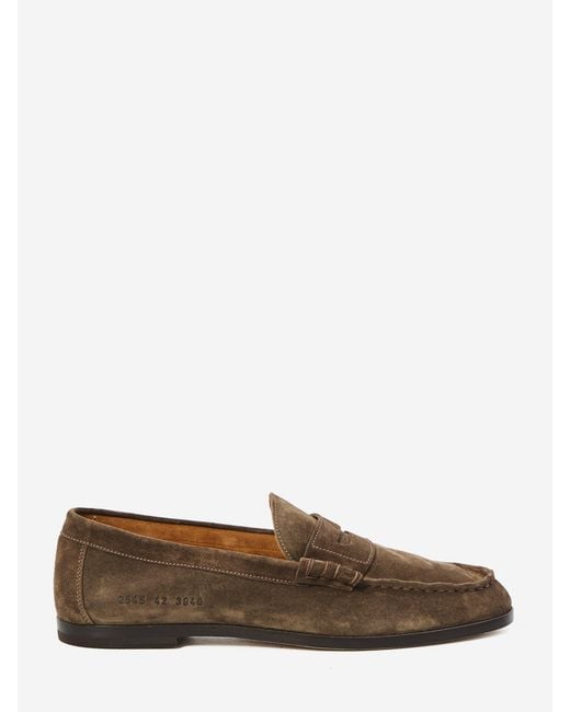 Common Projects Brown Soft Suede Loafers for men