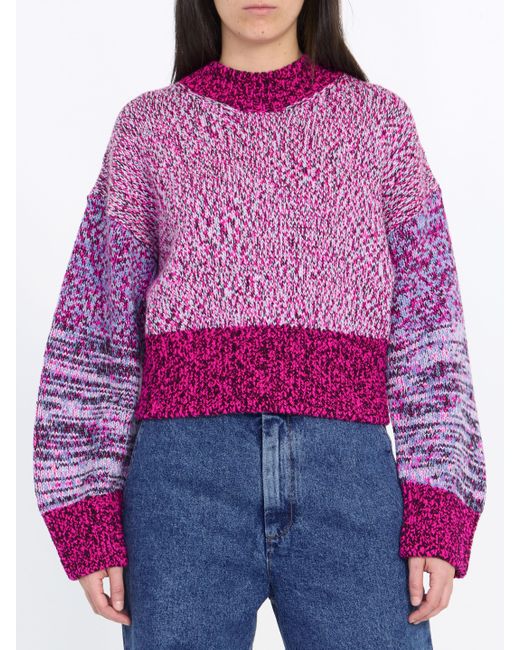 Loewe Purple Wool Sweater
