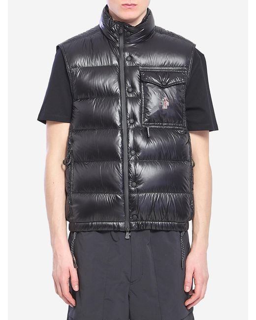 Moncler Gray Uychi Packable Padded Vest for men