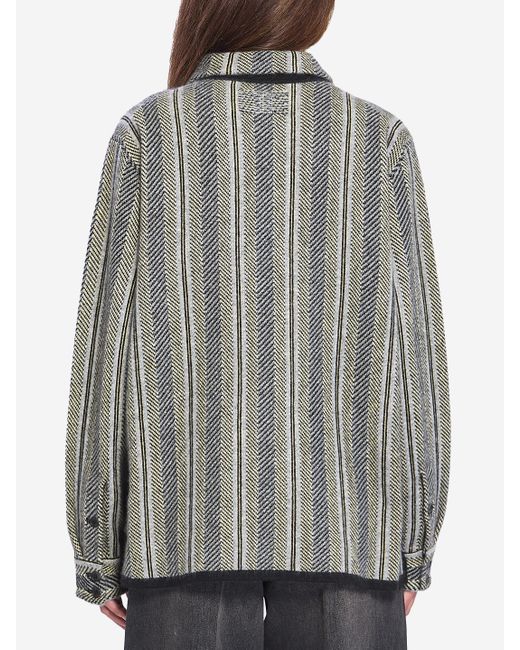 Guest In Residence Gray Stripe Work Shirt