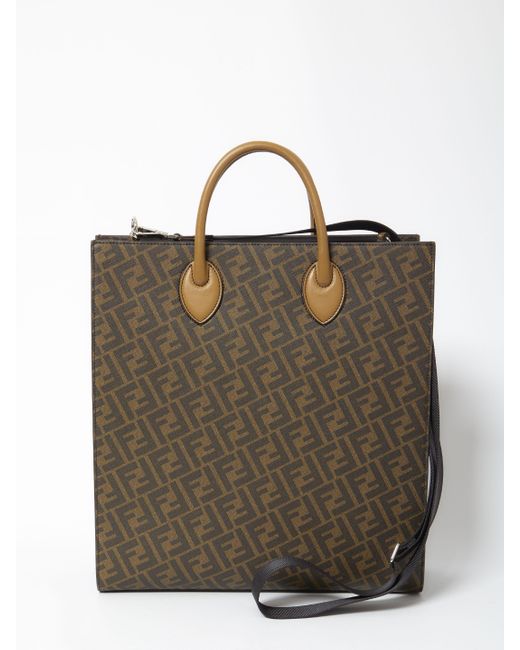 Fendi Vertical Tote Bag in Natural for Men Lyst UK