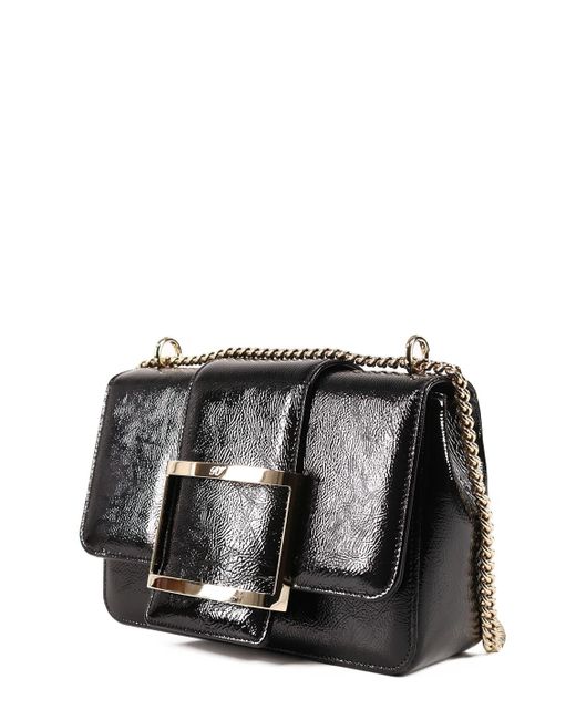 Roger Vivier Leather Très Vivier Bag Small in Black - Lyst