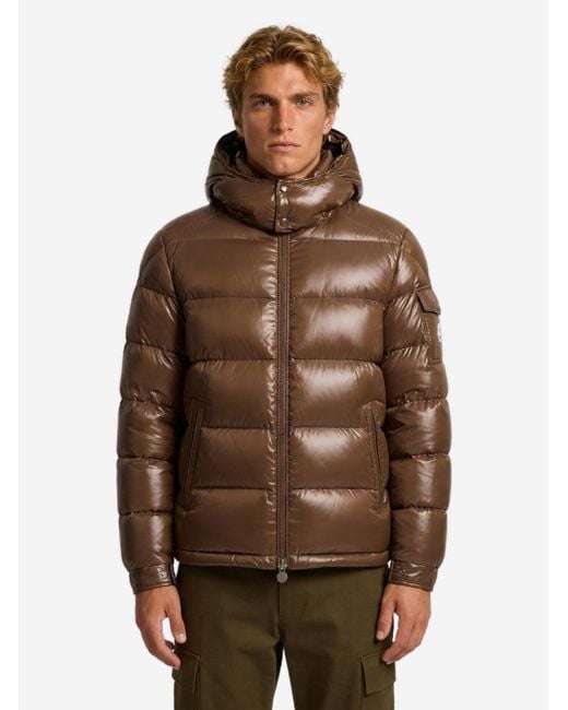 Moncler Brown Short Maya Down Jacket for men