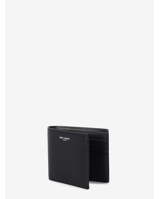 Portafoglio Paris East West di Saint Laurent in White da Uomo