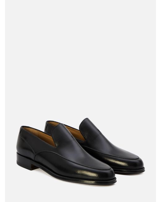 The Row Enzo Loafers in Black | Lyst