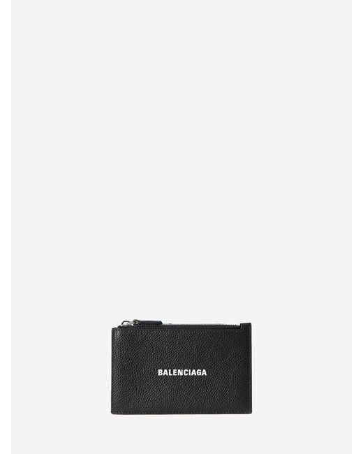 Balenciaga White Cash Long Coin Purse And Card Holder for men