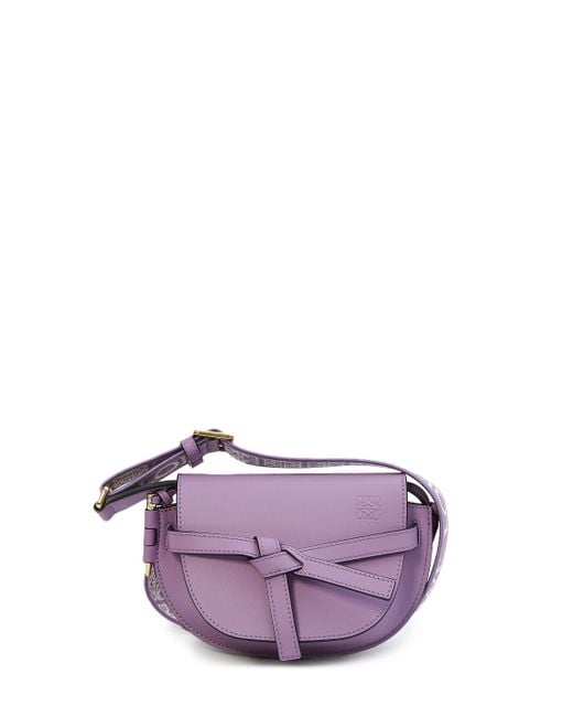 Loewe Purple Mini Gate Dual Bag