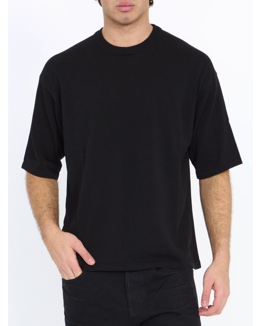 Roberto Collina Black Cotton Tshirt for men