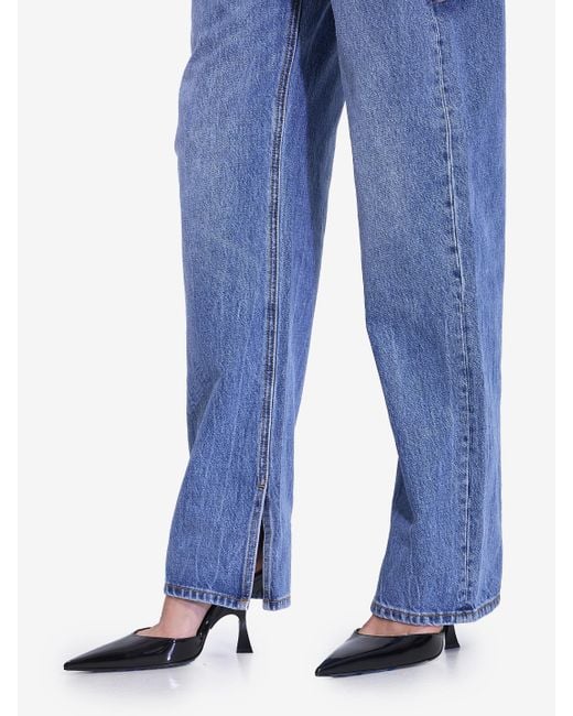 Jeans Con Slip Integrati di Alexander Wang in Blue