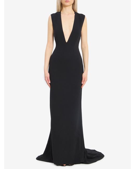 Solace London Black Althea Maxi Dress