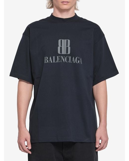 Tshirt Bb di Balenciaga in Blue da Uomo