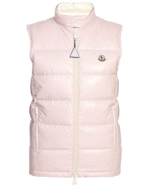 Moncler Pink Alcibia Short Down Vest