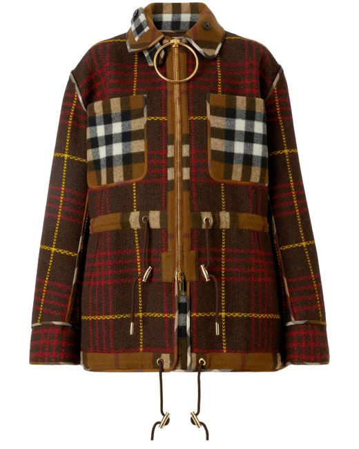 Burberry Brown Technical Wool Field Jacket
